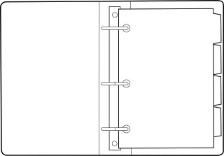 Binder Ring binder Office Stickdatei