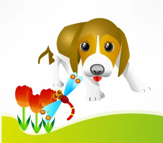 Puppy Puppy-dog Whelp Stickdatei