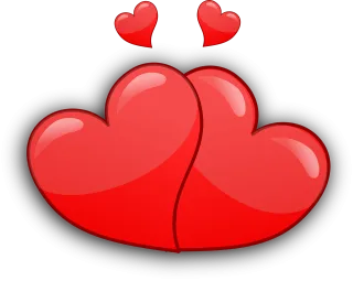 Hearts Couple Together Stickdatei