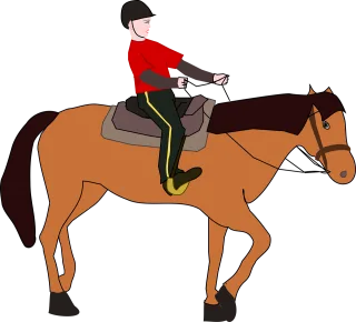 Cavalier Horseman Equestrian Stickdatei