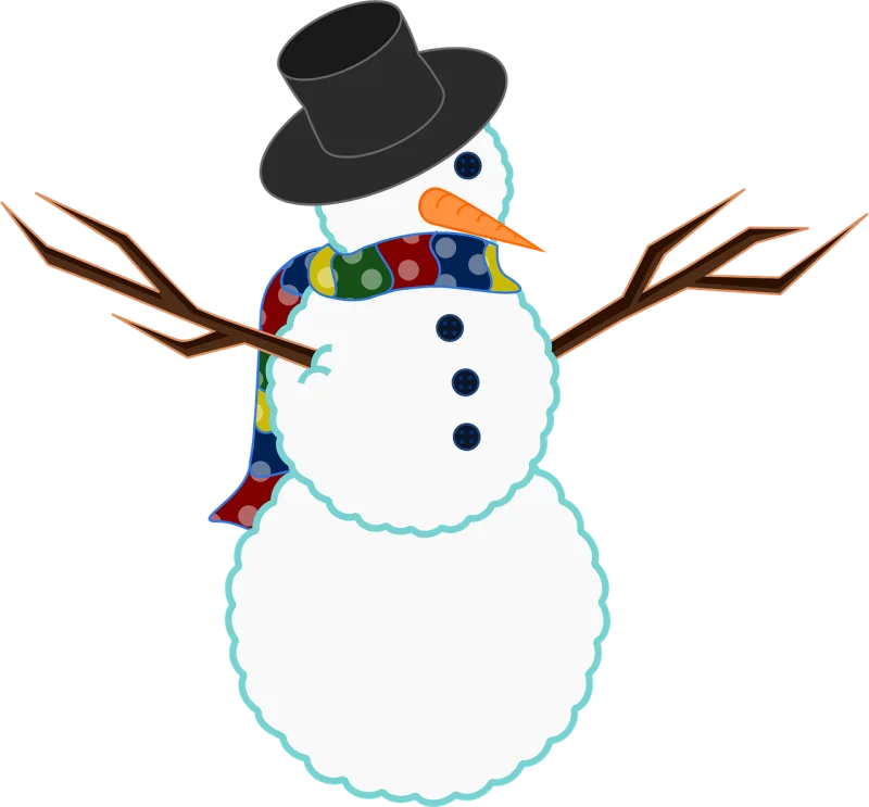 Snowman Nature Winter Stickdatei – Weihnachten