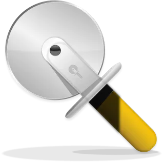 Pizza cutter Cutter Razor Stickdatei
