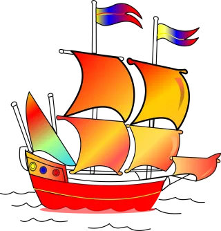 Pirate Sailing ship Sailing Stickdatei