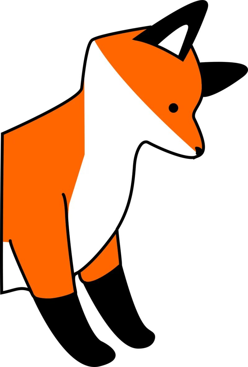 Fox Young Animal Stickdatei – Tiere
