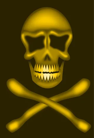 Bones Skull Death's head Stickdatei