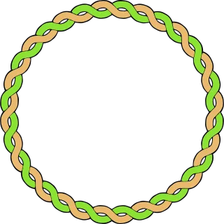 Braid Plait Border Stickdatei – Weihnachten