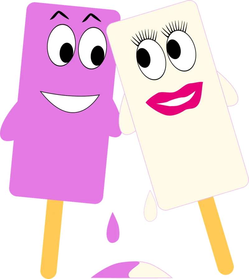 Ice cream lollipops Popsicles Sweet Stickdatei – Essen & Trinken
