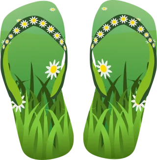 Bathing shoe Thongs Nature Stickdatei
