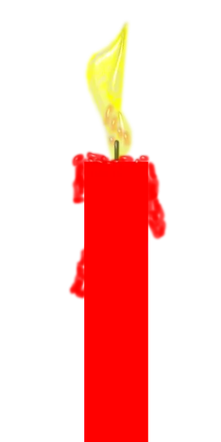 Candle Flame Wax Stickdatei