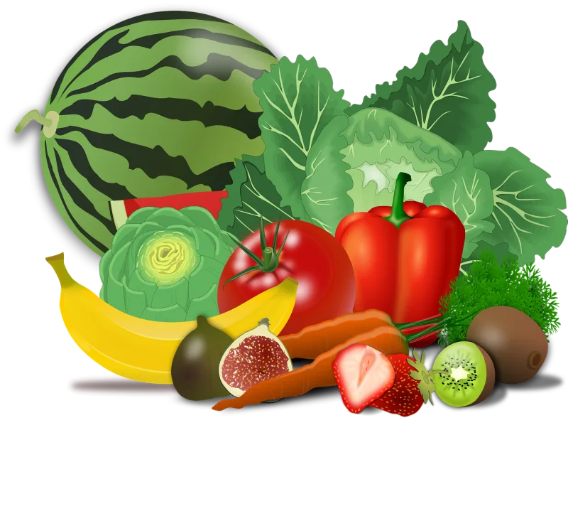 Vegetables Fruits Food Stickdatei – Essen & Trinken