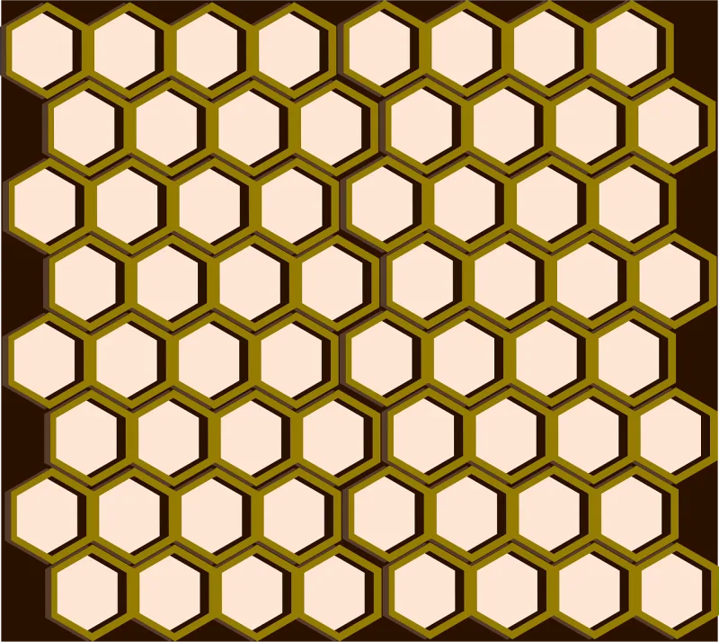 Honeycomb Comb Hexagonal Stickdatei – Tiere