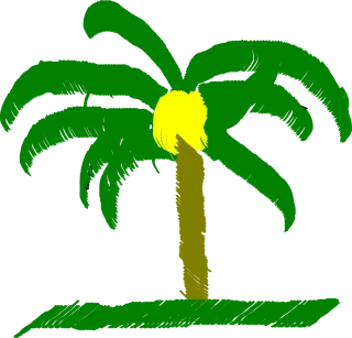 Palm tree Palm Nature Stickdatei