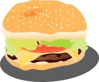 Cheeseburger Hamburger Burger Stickdatei