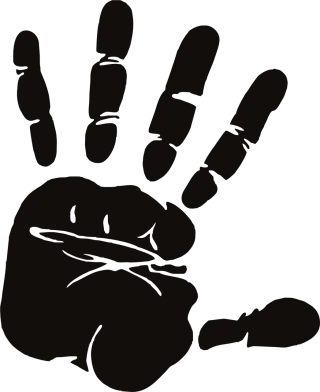 Hand Palm Fingers Stickdatei