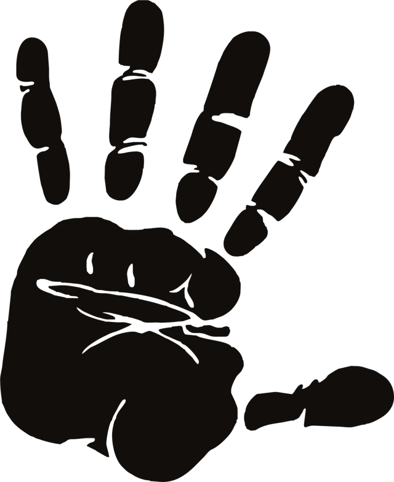 Hand Palm Fingers Stickdatei – Natur