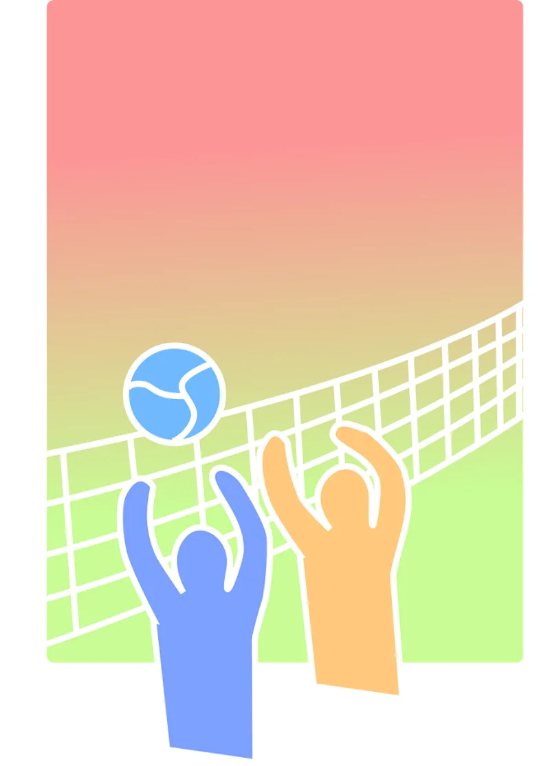 Volleyball Beach volley Sport Stickdatei – Sport