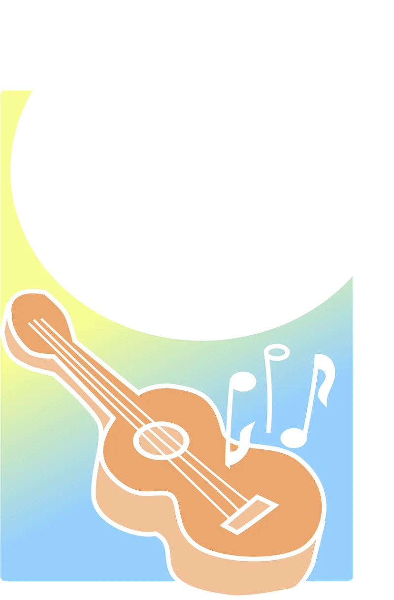 Guitar Music Notes Stickdatei – Musik