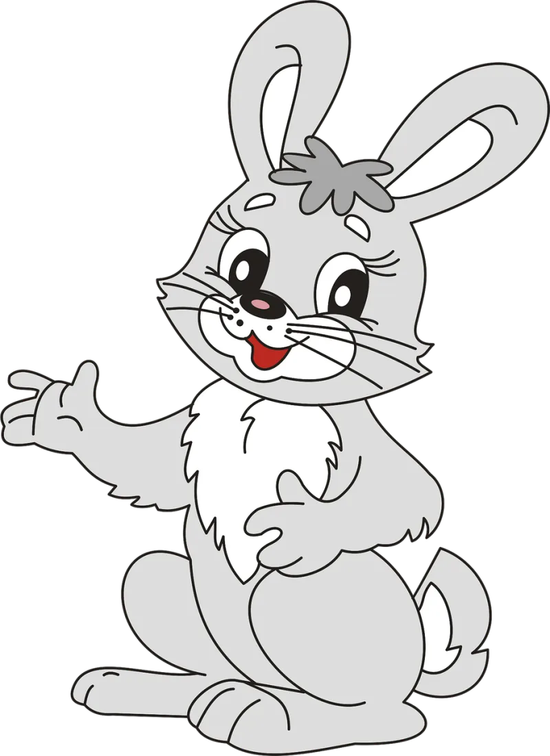 Bunny Hare Rabbit Stickdatei – Tiere