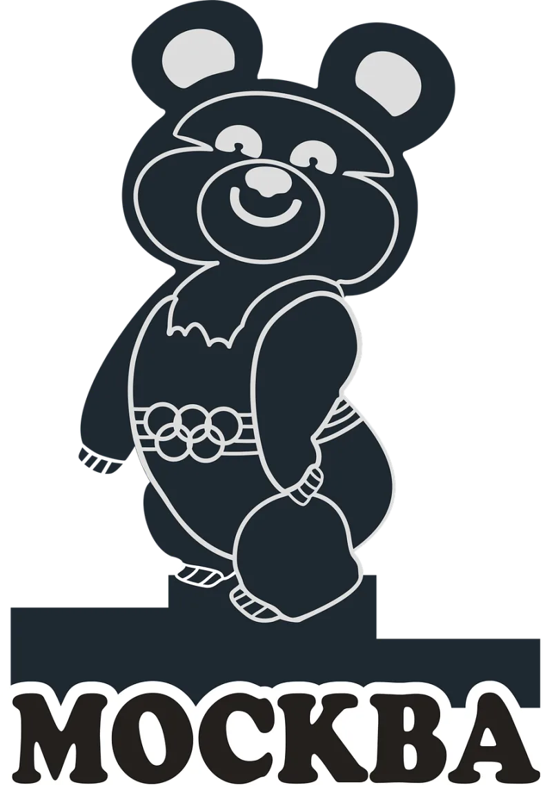 Olympics Moscow Russia Stickdatei – Tiere