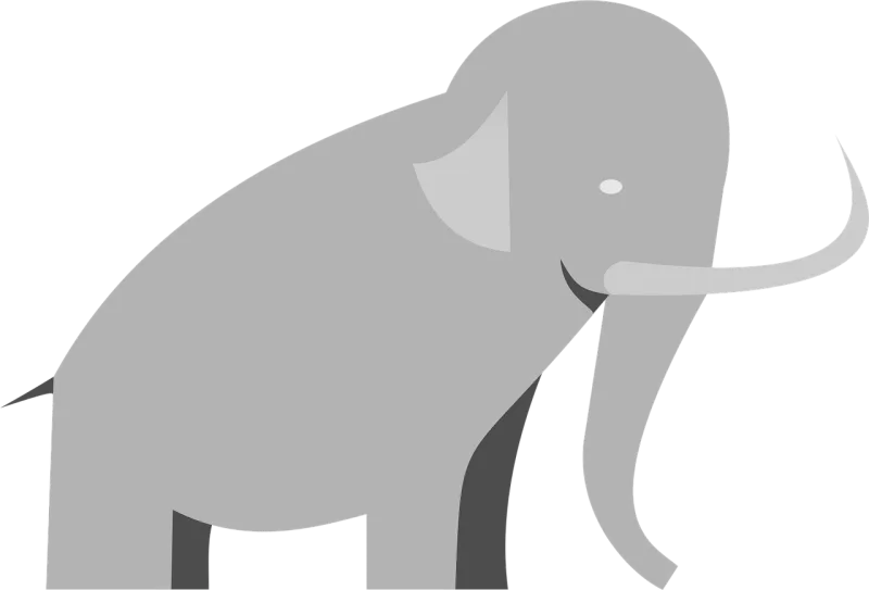 Mammoth Elephant Animal Stickdatei – Tiere