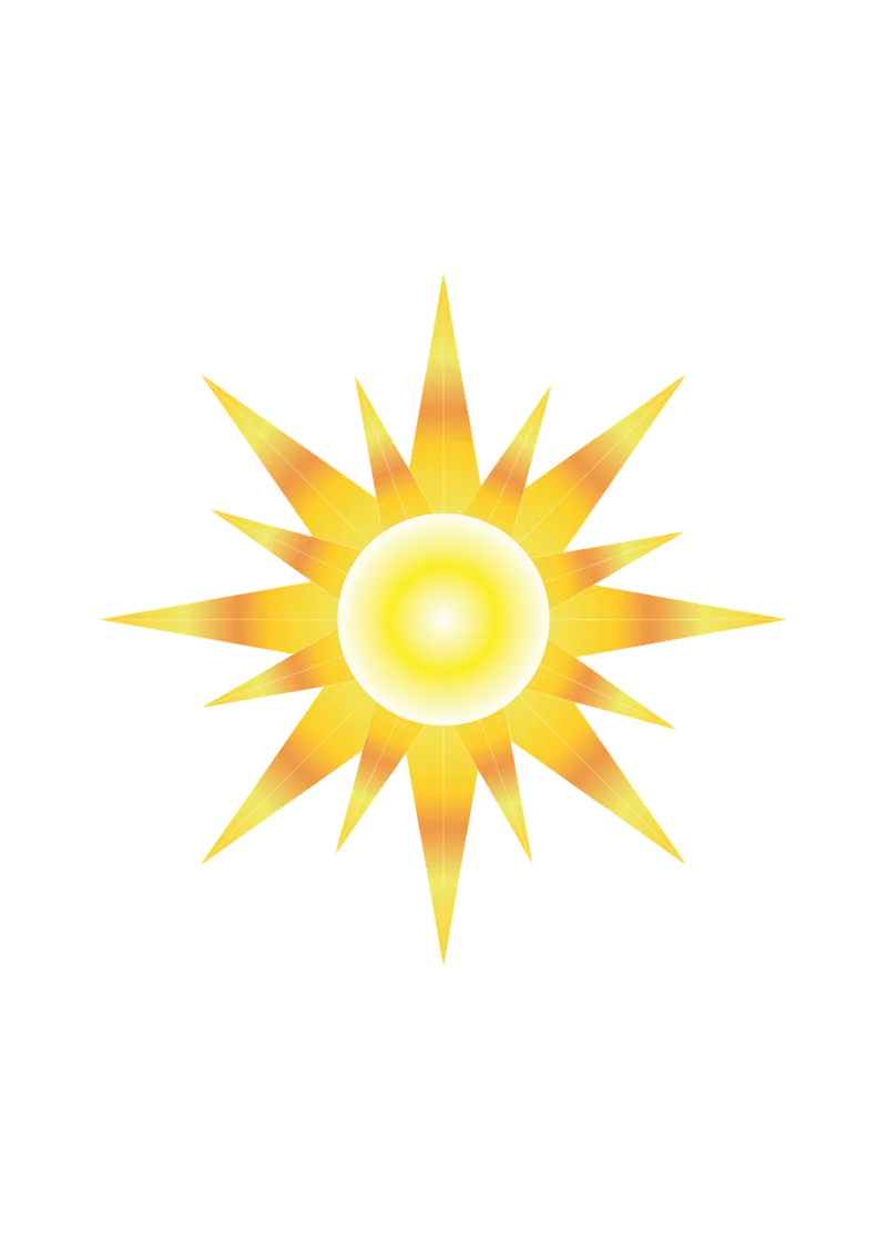 Sun Brightness Light Stickdatei – Natur