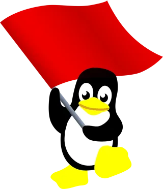 Communist Penguin Tux Stickdatei