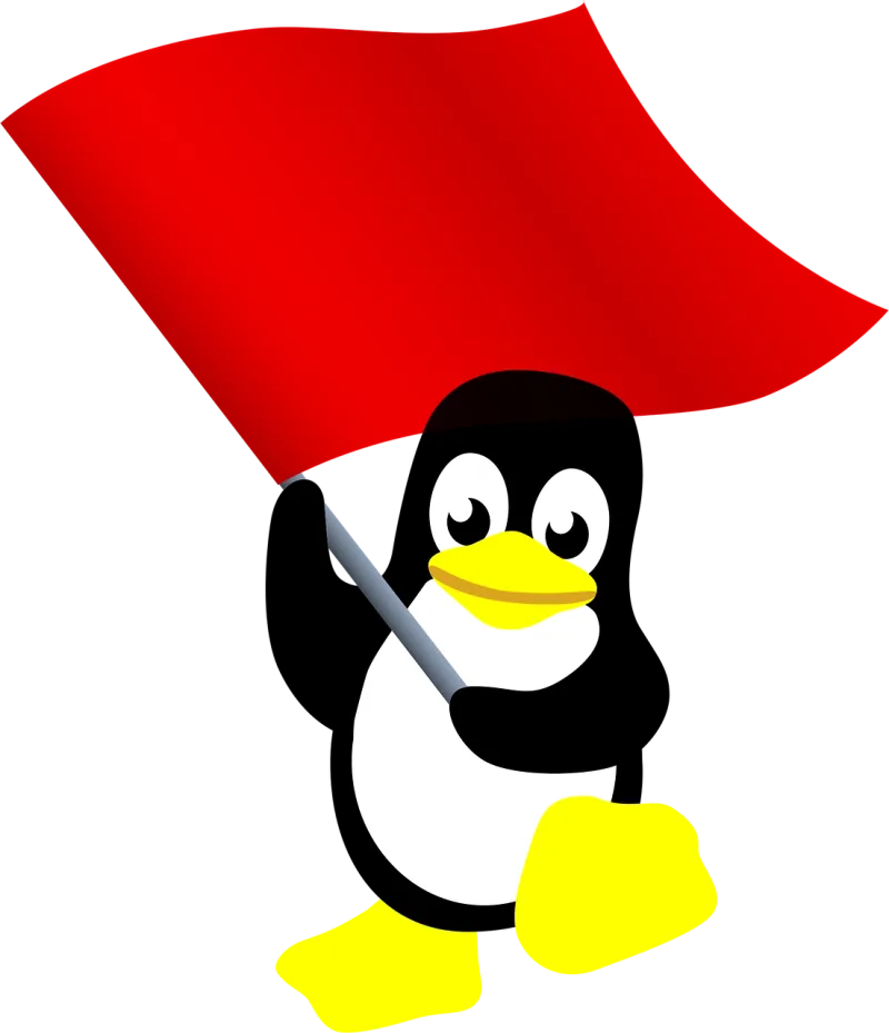 Communist Penguin Tux Stickdatei – Tiere