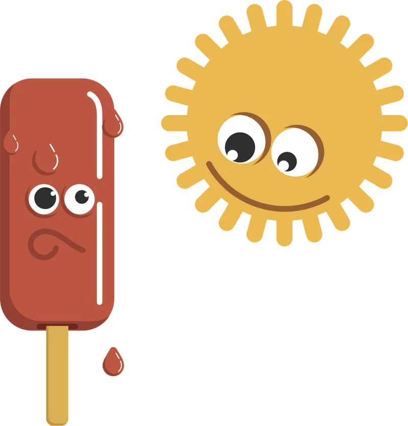 Melting Popsicle Sun Stickdatei – Kinder
