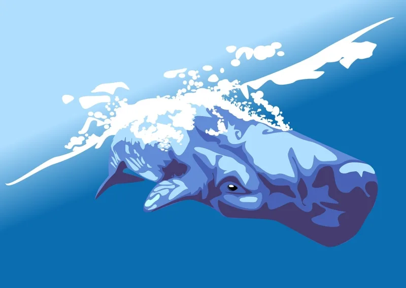 Whale Pot whale Cachalot Stickdatei – Sport