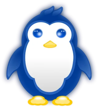 Penguin Baby Blue Stickdatei