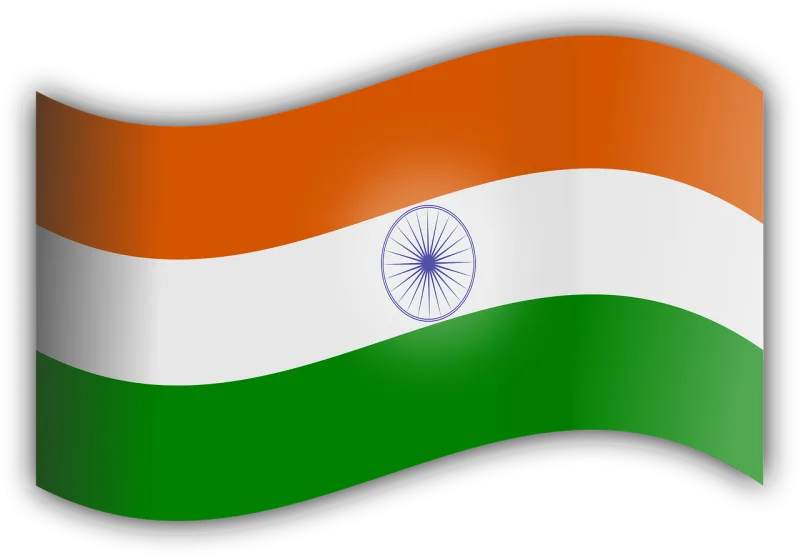 India Flag Tricolor Stickdatei – Natur