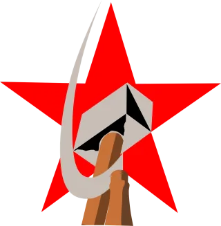 Communism Hammer Sickle Stickdatei