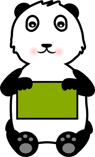 Panda Nature Animal Stickdatei
