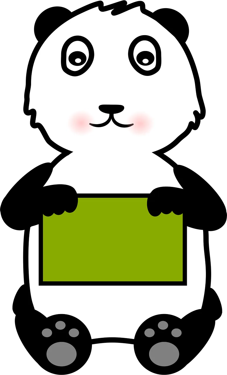 Panda Nature Animal Stickdatei – Tiere