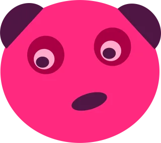Bear Pink Nature Stickdatei