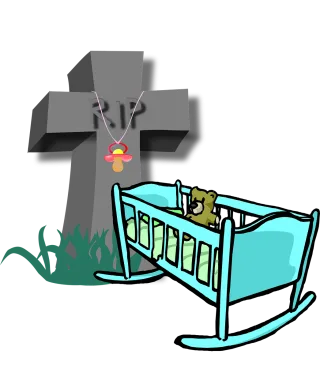 Cot death Crib death Sudden infant death Stickdatei