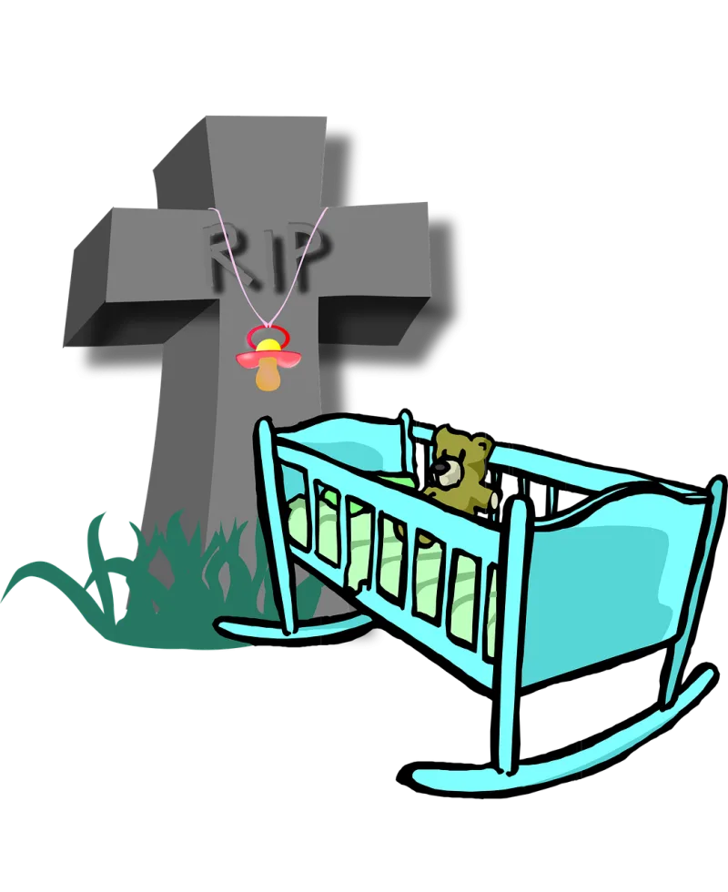 Cot death Crib death Sudden infant death Stickdatei – Kinder