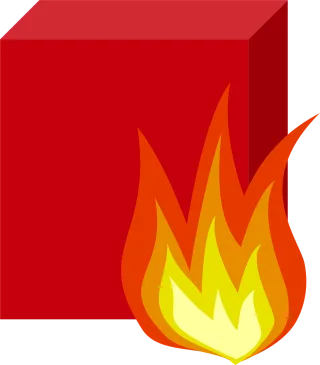 Firewall Fire Burning Stickdatei