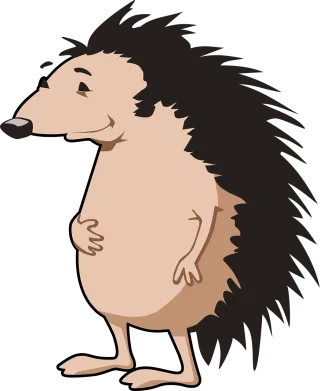 Hedgehog Animal Spikes Stickdatei