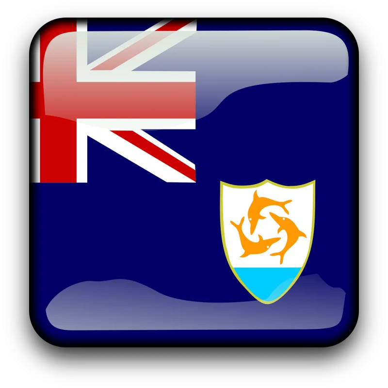 Anguilla Flag Country Stickdatei – Tiere