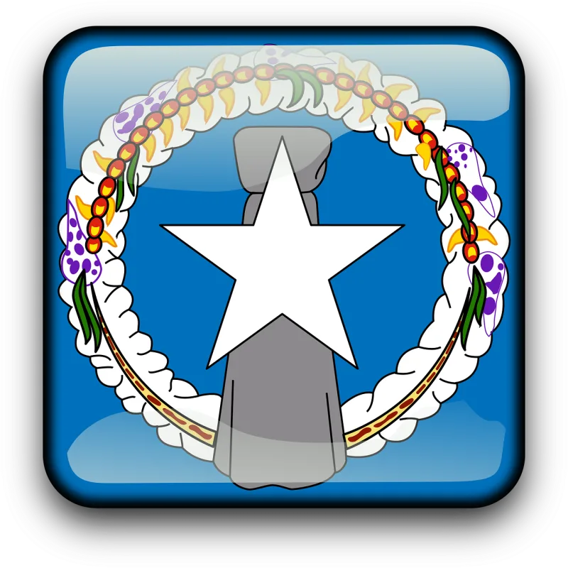 Northern mariana islands Flag Country Stickdatei – Weihnachten