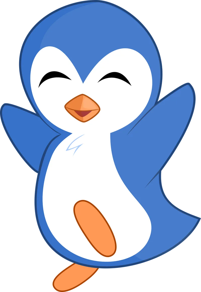 Penguin Nature Blue Stickdatei – Tiere