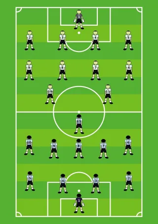 Football Soccer Pitch Stickdatei