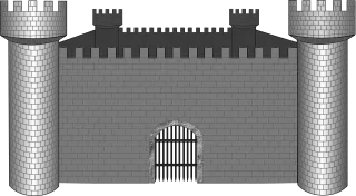 Castle Animal Medieval Stickdatei