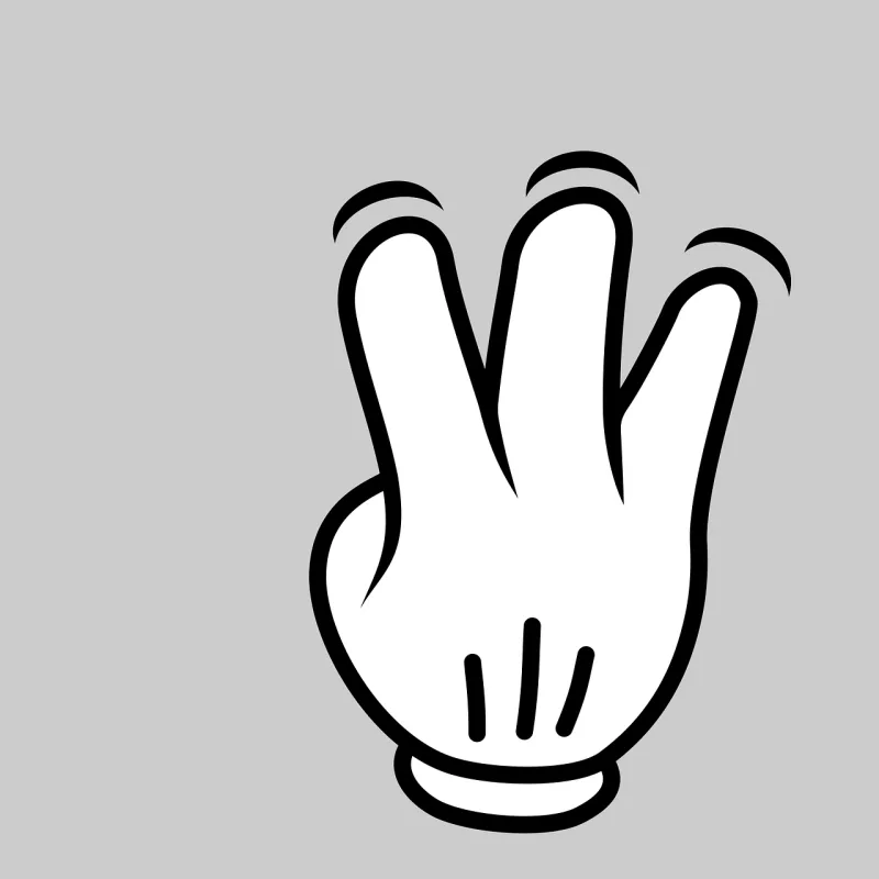 Hand Finger Gesture Stickdatei – Natur