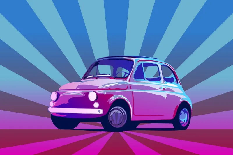 Car Fiat Italian Stickdatei – Fahrzeuge