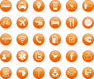 Icons Transportation Computer Stickdatei