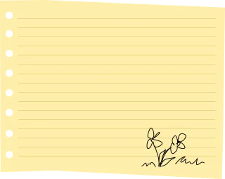 Sheet Paper Notice Stickdatei