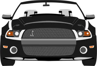 Car Mustang Sports car Stickdatei