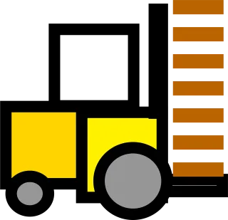 Stacker Fork truck Pallet transporter Stickdatei